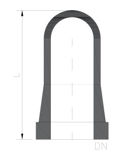 Blindflansch, DN015, PF, braun, Boro3.3 (PNS0024226)