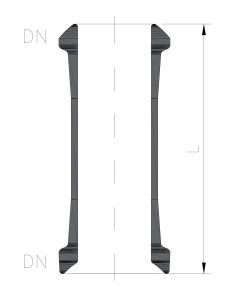 Rohr, DN025, L&auml;nge 0100 mm, PF, Boro3.3 (PNS0008542)