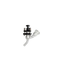 Ventil, Auslauf, DN015, GL025, AUF/ZU, PF, Boro3.3/PTFE (PNS0038606)