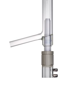Ventil, Bodenablass, DN10, L&auml;nge 105 mm, pneumatisch, Federkraft AUF, Biegerohr, Rohr 22x2,5 mm, Gef&auml;&szlig; ungemantelt, Boro3.3/PTFE (PNS0046715)