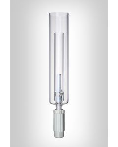 Ventil, Bodenablass, DN10, gemantelt, Biegerohr, Rohr 60x3,2 mm, L&auml;nge 105 mm, Boro3.3/PTFE (PNS0039597)