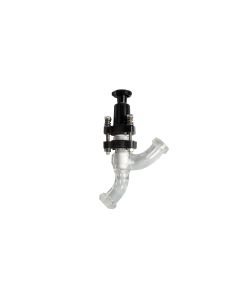 Ventil, Durchgang, DN040, AUF/ZU, KF, Boro3.3/PTFE (PNS0010723)