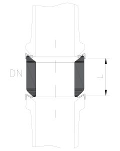 Zwischenst&uuml;ck, DN040, L&auml;nge 015 mm, PF, Boro3.3 (PNS0008278)