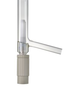 Ventil, Bodenablass, DN10, Biegerohr, Rohr 30x2,8 mm, L&auml;nge 075 mm, Gef&auml;&szlig; ungemantelt, Boro3.3/PTFE (PNS0046698)