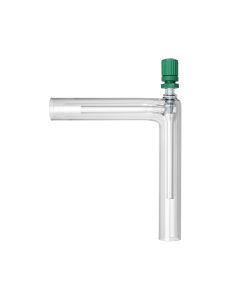 Ventil, Eck, DN08, PTFE-Nadel, gemantelt, Biegerohr, Rohr 42x2,3 mm, Boro3.3 (PNS0048511)