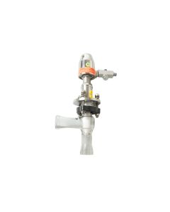 Ventil, Eck, DN015, pneumatisch, kompakt, EX, Federkraft ZU, Positionsr&uuml;ckmelder, KF, Boro3.3/PTFE (PNS0041154)