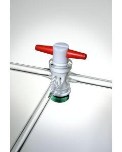H&uuml;lse, Hahn, 03NS, NS18, Dreiweg, Biegerohr, PTFE-K&uuml;ken, Boro3.3 (PNS0040866)